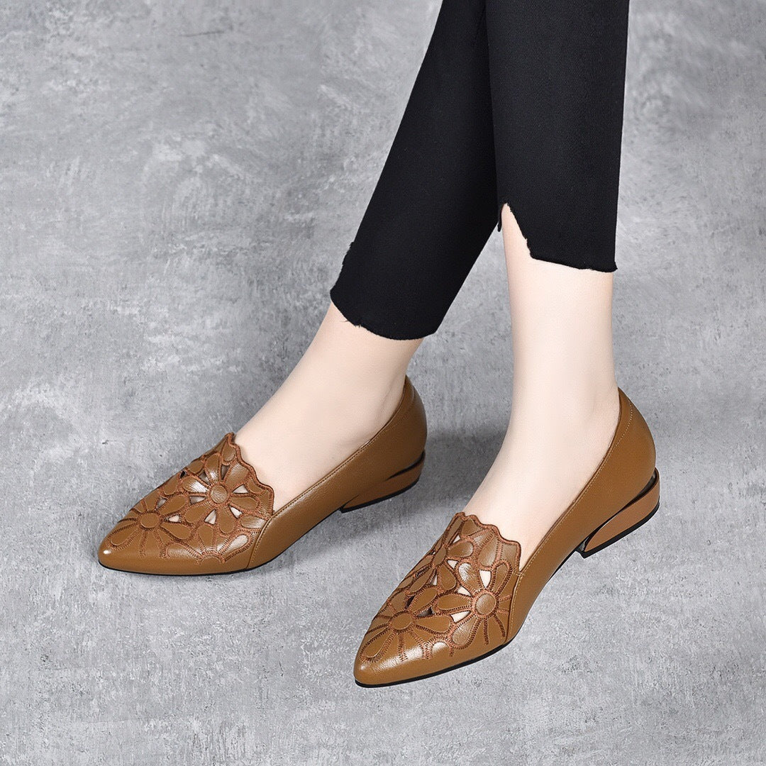 Women's Toe Chunky Low Mom Summer First Women's Shoes