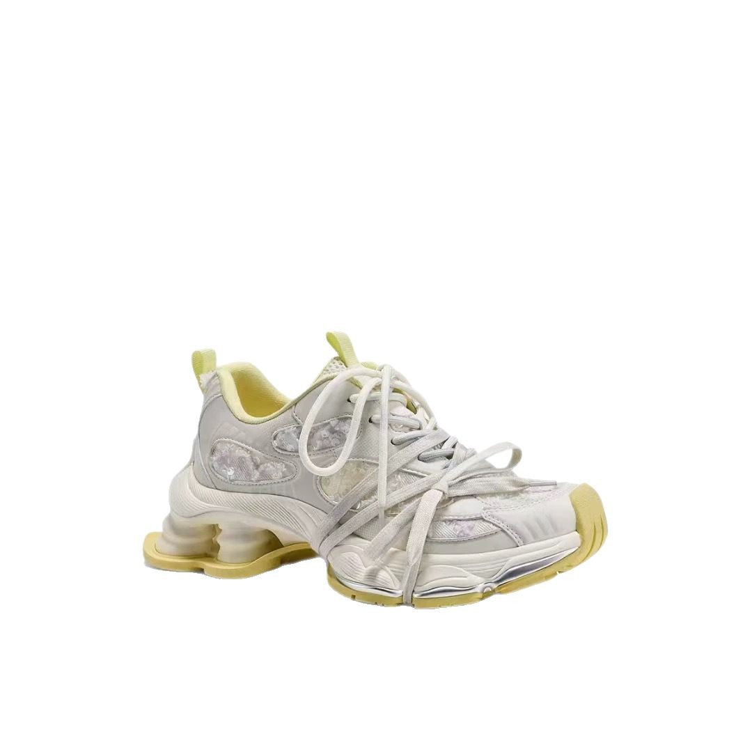 Women's Summer Platform Heightened Daddy Sequin Mesh Casual Shoes