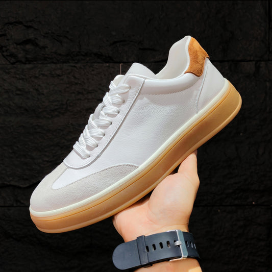 Men's First Layer Cowhide Simplicity Light Cow Suede Genuine Men's Casual Shoes