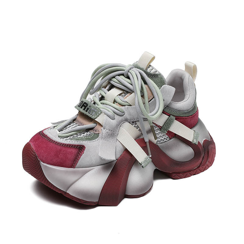 Women's Platform Fashion High Dad Retro Travel Women's Casual Shoes