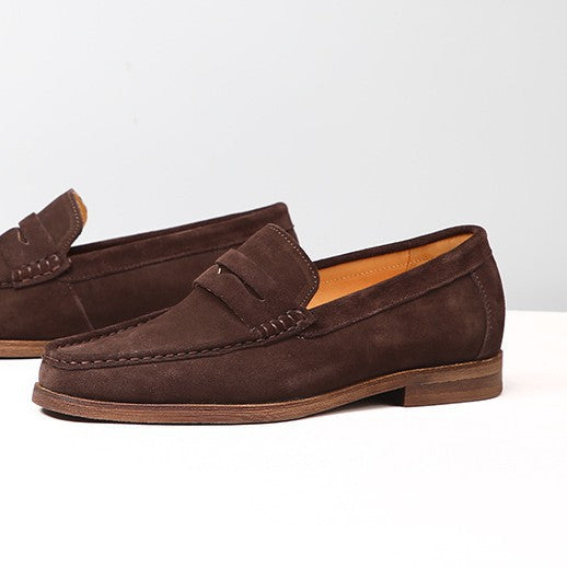 Men's Cowhide Genuine Doug Slip-on Suede Frosted Loafers