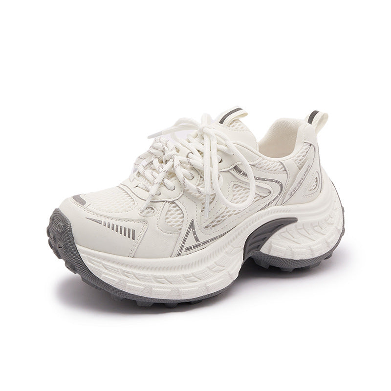 Women's Spring Heightened Daddy Small Mesh Running Men's Shoes