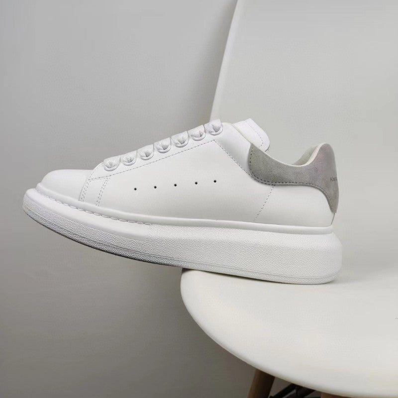 Women's & Men's High Version Mcqueen White Thick-soled Height Casual Shoes