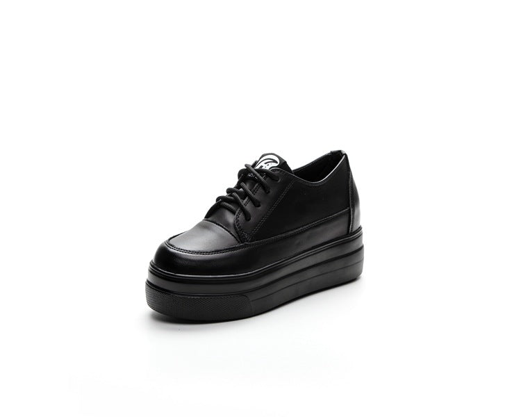 Women's Bottom Thick Retro Small Size Black Heels