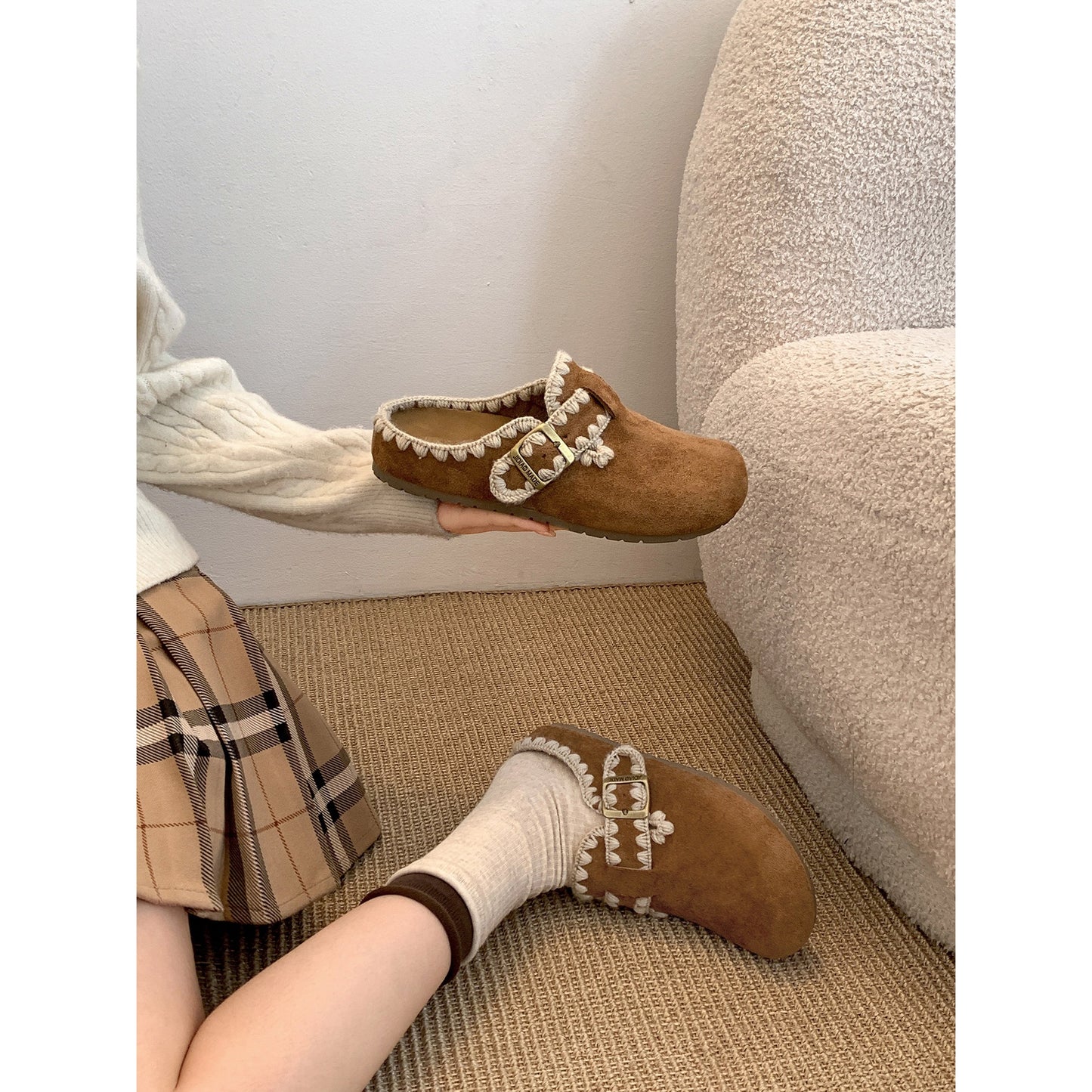 Women's Thick Bottom Height Increasing Insole Outer Slippers