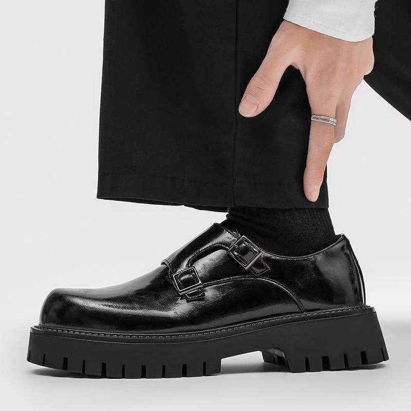 Men's Size Slip On Trendy Slip-on Korean Men's Business Leather Shoes