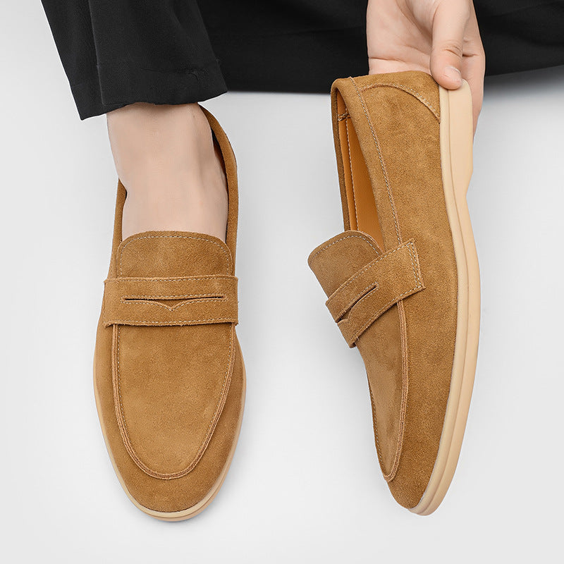 Men's Suede Soft Bottom Slip-on Lazy Leisure Casual Shoes