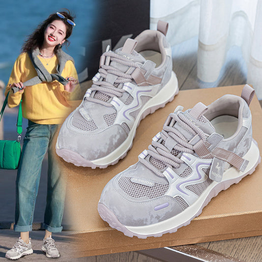 Women's Platform Dad Large Size Lightweight Mesh Women's Casual Shoes