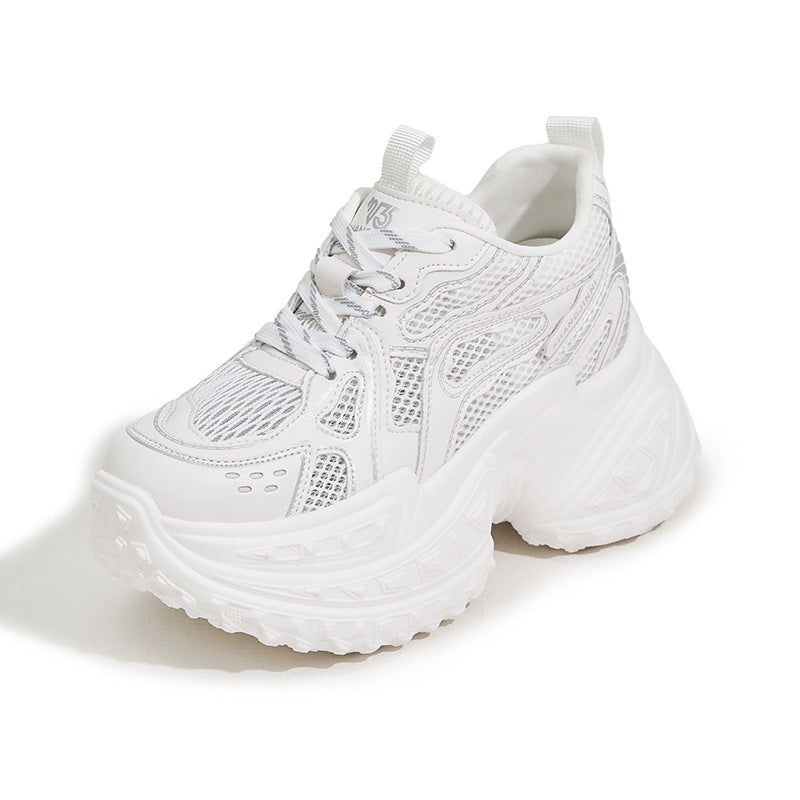 Women's & Men's Graceful Dad Platform Small Hidden Men's Shoes