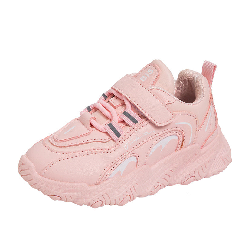 Children's Solid Color Pumps Surface Cotton With Kid's Sneakers