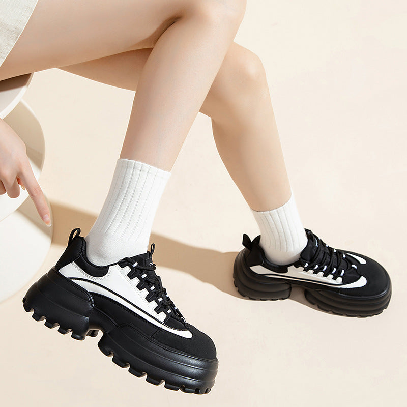 Women's Versatile Fashion Retro Daddy Platform Casual Shoes