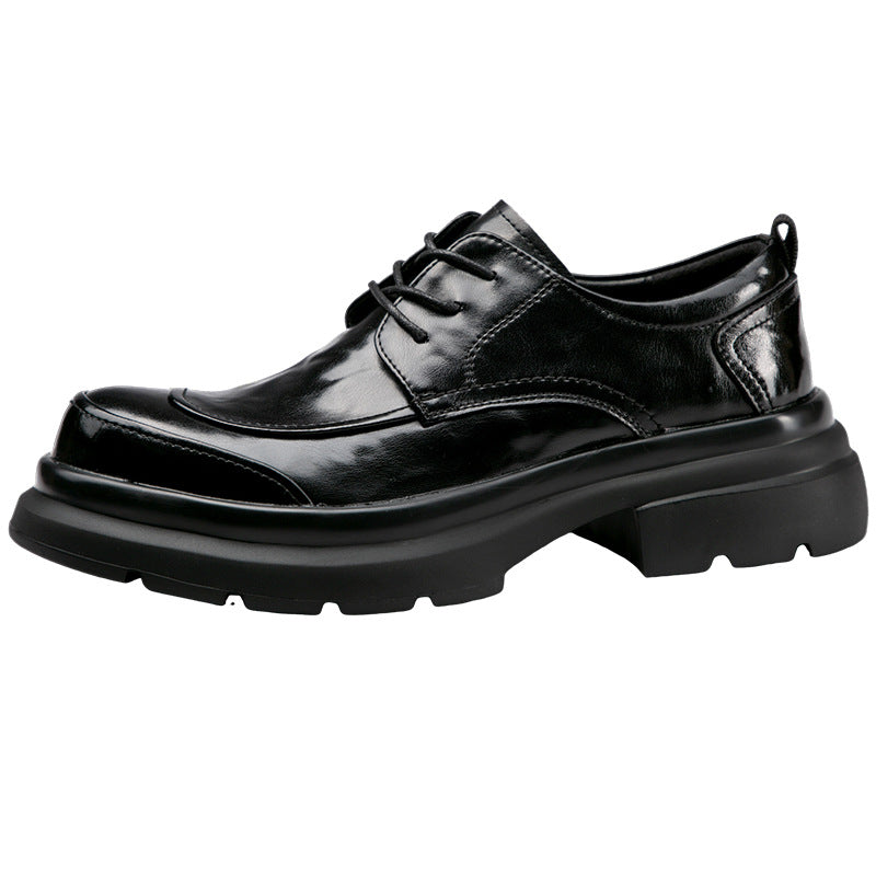 Men's Thick Bottom Versatile Breathable Formal Suit Soft Commuter Leather Shoes