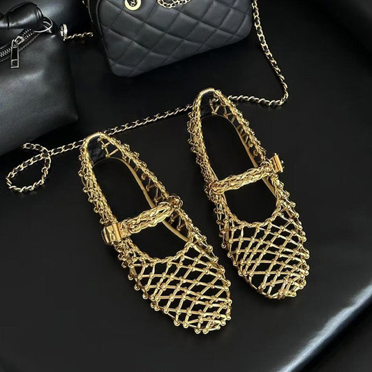 Sheepskin Version Korean Style Niche Woven Women's Fashion Shoes
