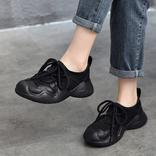 Women's Genuine Outdoor Retro Minority Top Layer Sneakers