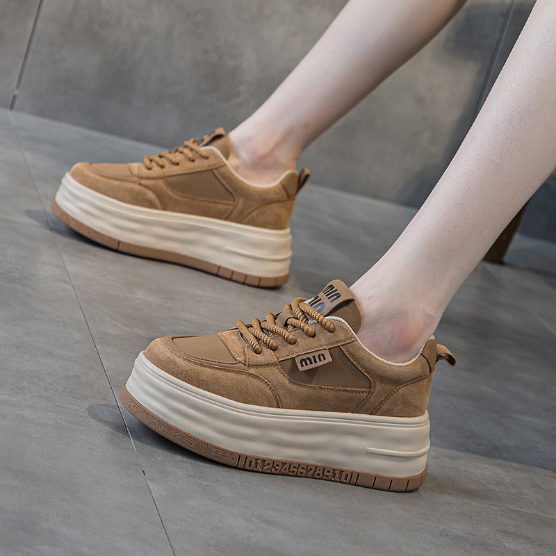 Women's Thick-soled Small Spring Platform Versatile Retro Sneakers