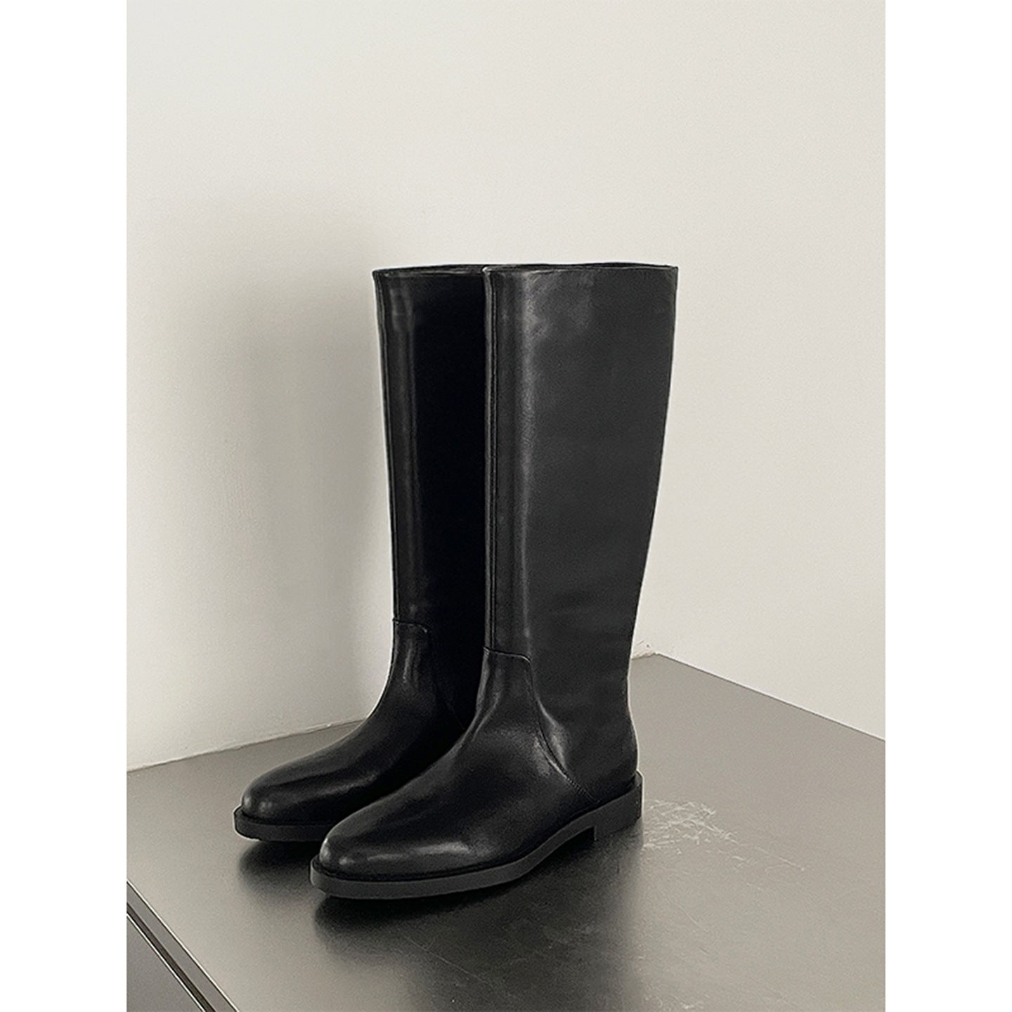 Retro Below The Knee Genuine Big Boots