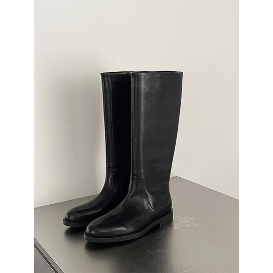 Retro Below The Knee Genuine Big Boots