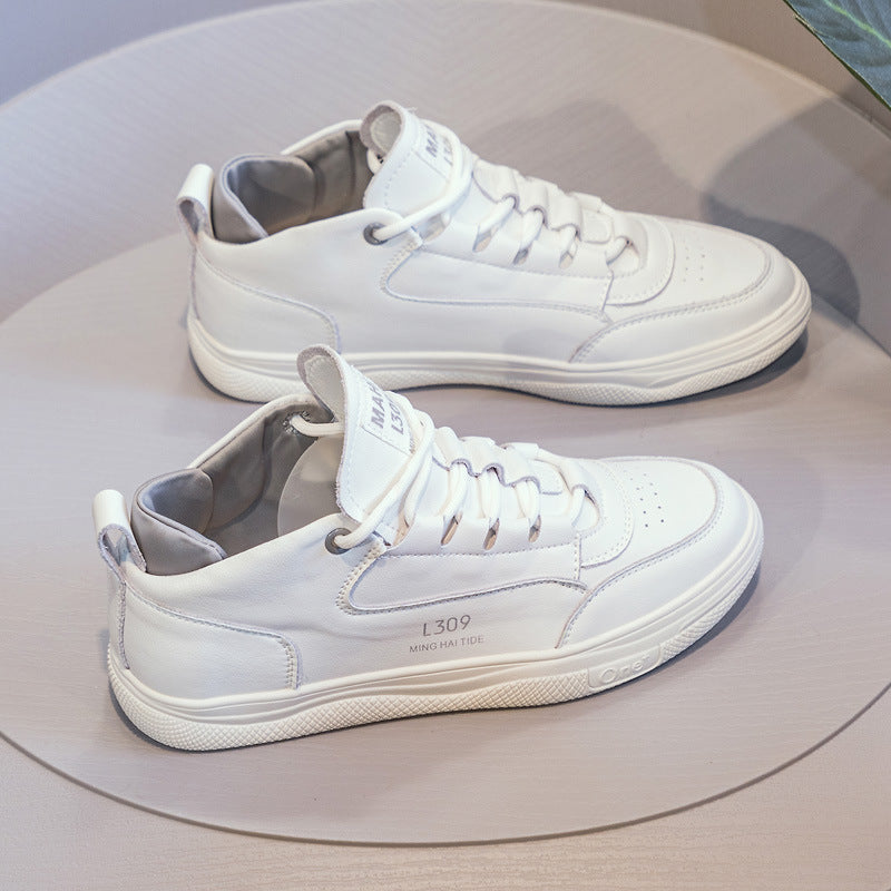 Women's Top White Tide Flat Sports Board Casual Shoes