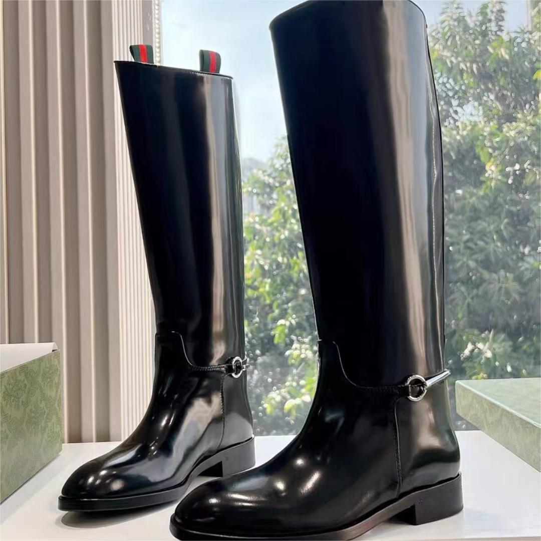 Women's Riding Handmade Model Style Flat Long Women's Leather Boots