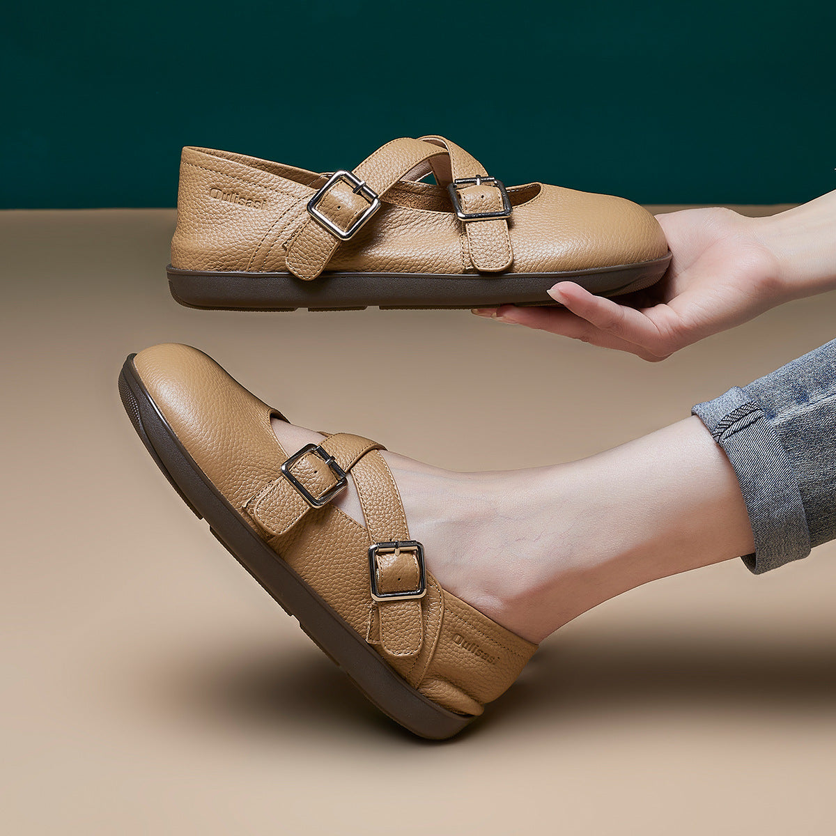 Women's Genuine Mary Jane Flat Pumps Spring Women's Shoes