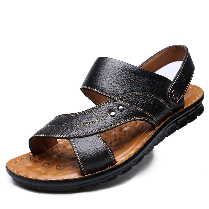 Men's Elegant Three-color Plus Size Beach Sandals