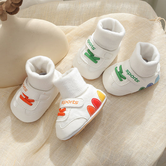 Socks Months Old Male Female Mouth Fleece-lined Kid's Shoes