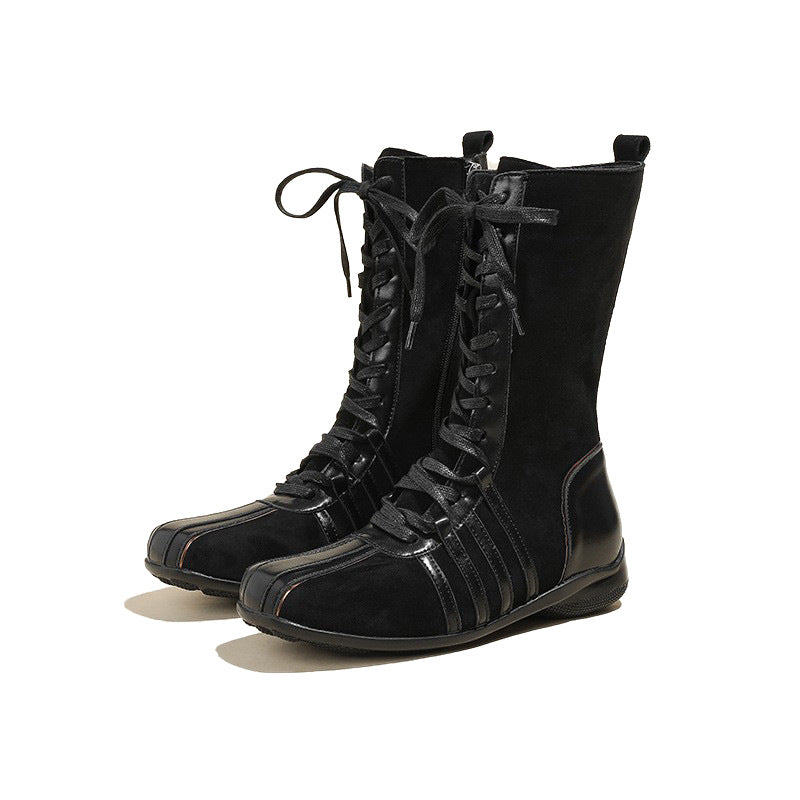Retro Knight Ankle Female Knee-high Niche Boots