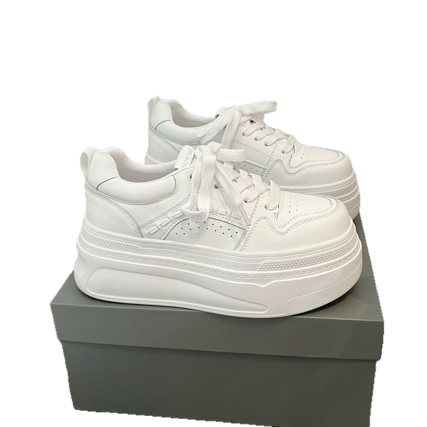 Women's Small Raise The Bottom Platform For White Women's Casual Shoes