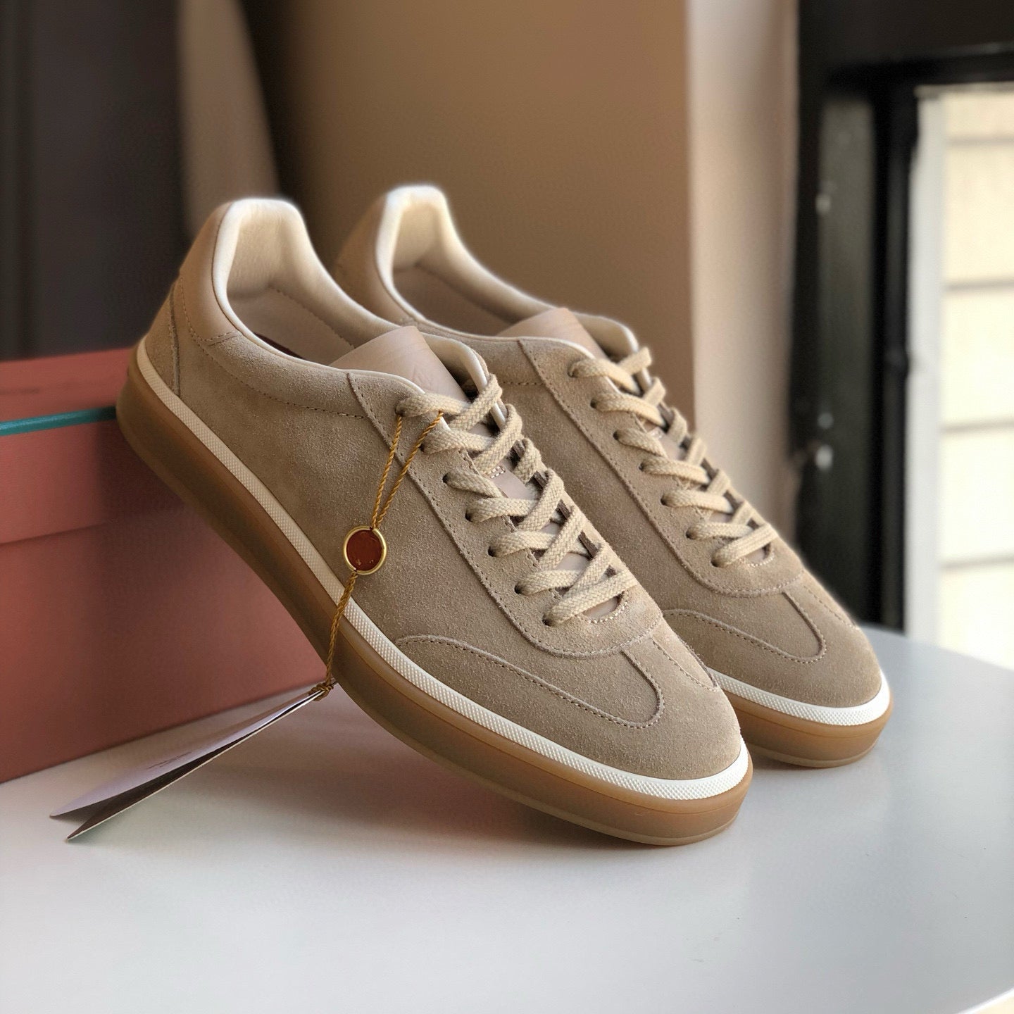 Women's & Men's German Training White Flat Couple Women's Sports Shoes