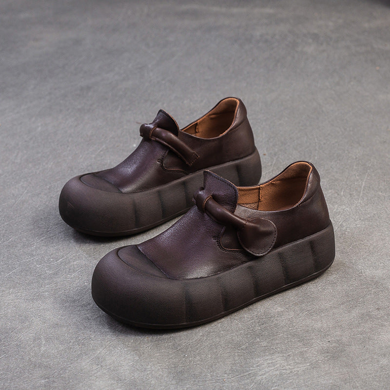 Women's Retro Solid Color Velcro Comfortable Lightweight Women's Casual Shoes
