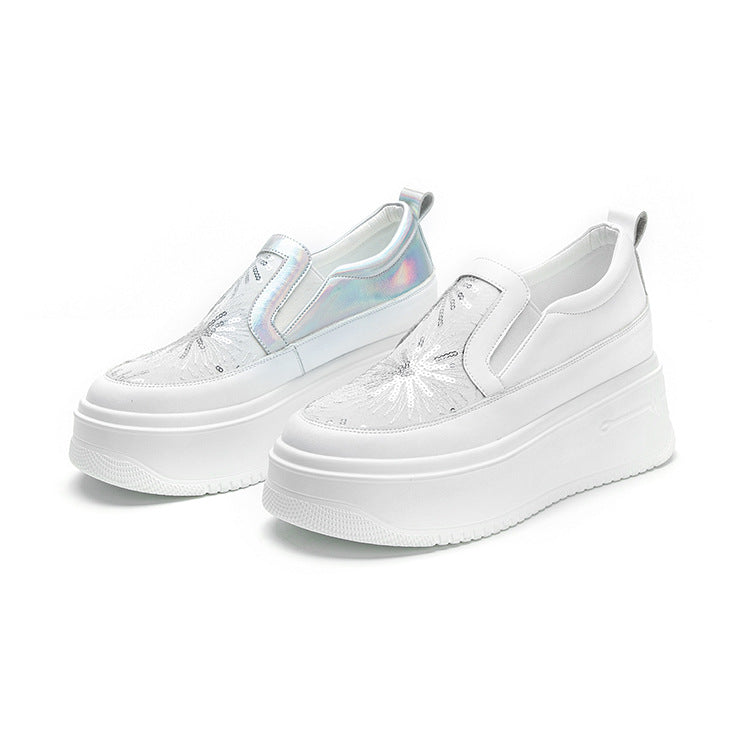 Women's Korean Style Heightened Pumps Thick Bottom Women's Casual Shoes
