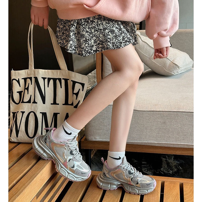 Women's Spring Platform Lightweight Versatile Height Increasing Sneakers