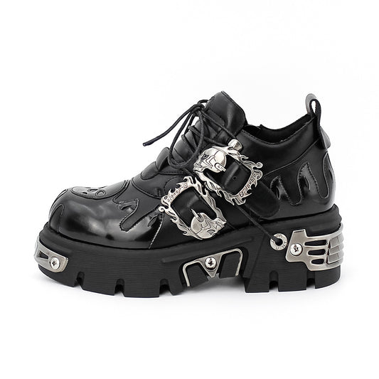 British Style Dark Punk Metal Niche Boots