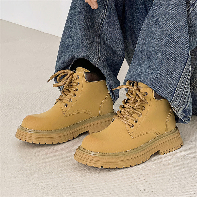 Men's Style Worker Big Head Can't Break Martin Retro Boots