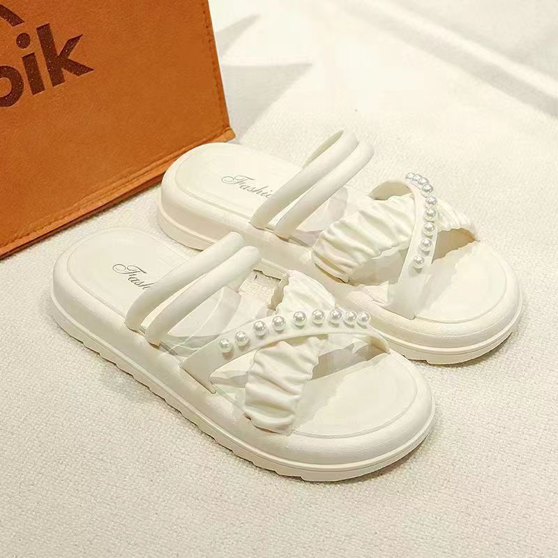 Women's Pearl Two-way Wear Platform Outer Chic Sandals