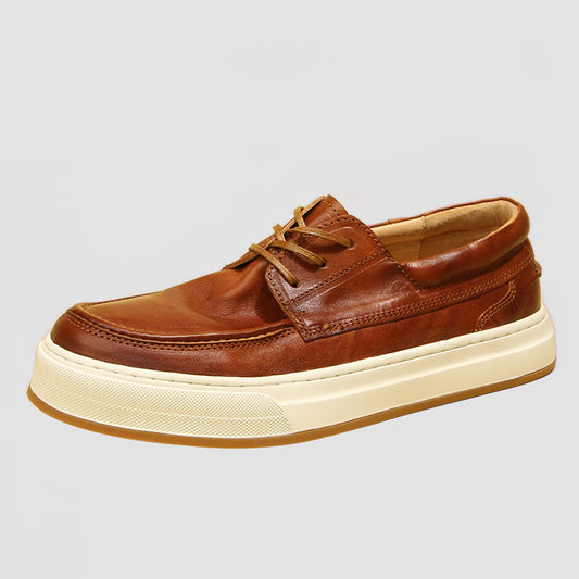 Men's Horse Washed-out Vintage Fashion Low Top Men's Shoes