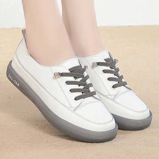 Women's Autumn Genuine Single Soft Bottom Surface Casual Shoes