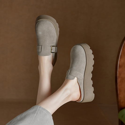 Women's Outdoor Wear Toe Cap Semi Spring Retro Slippers