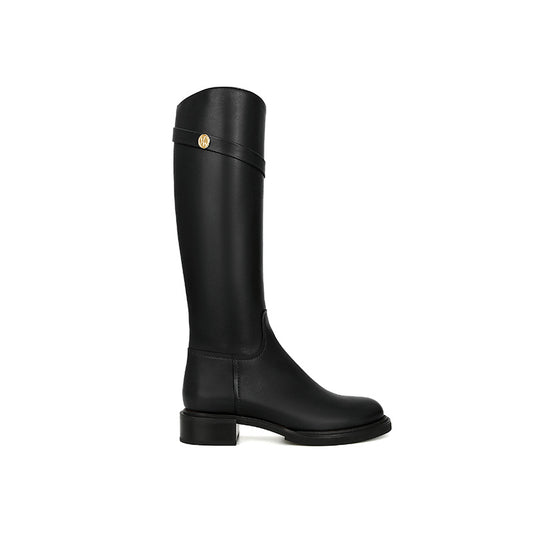 Women's Second Hair Fashion Suede Small Gold Boots