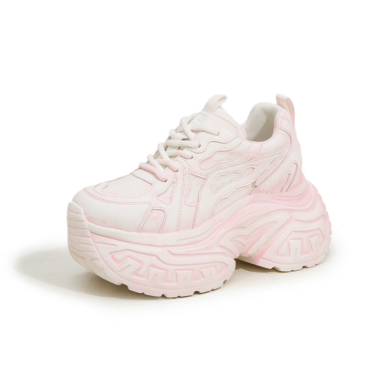 Women's Dad Spring Fashionable Retro Height Increasing Women's Shoes