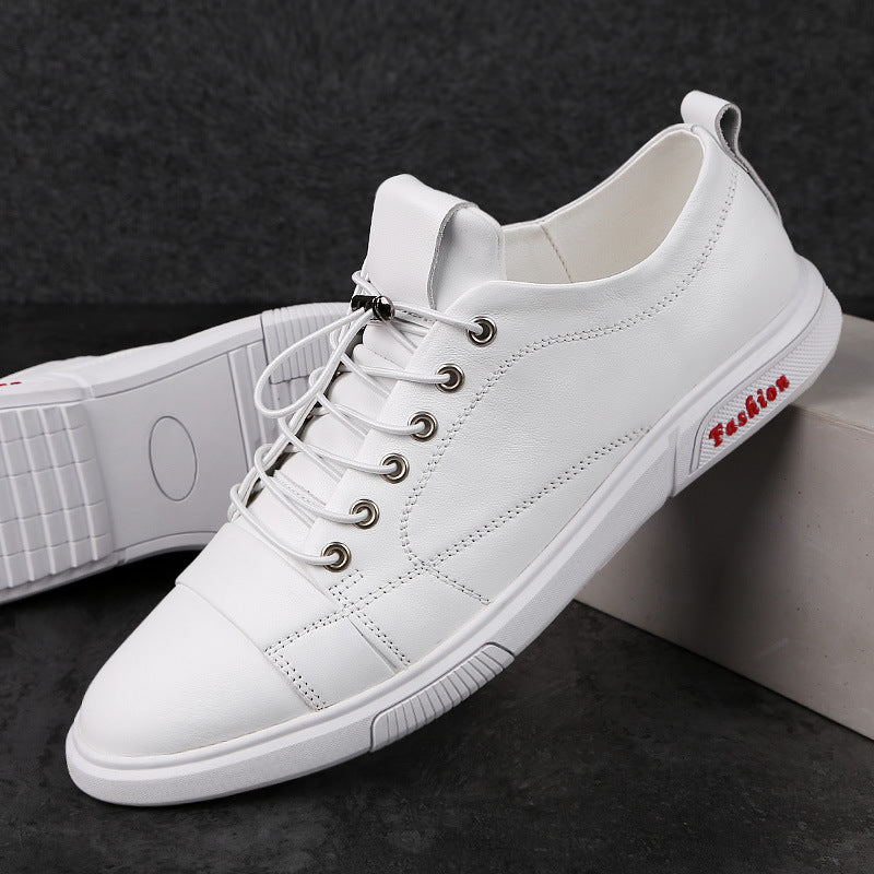 Men's Band Top Layer Cowhide Soft Summer Thin Sneakers