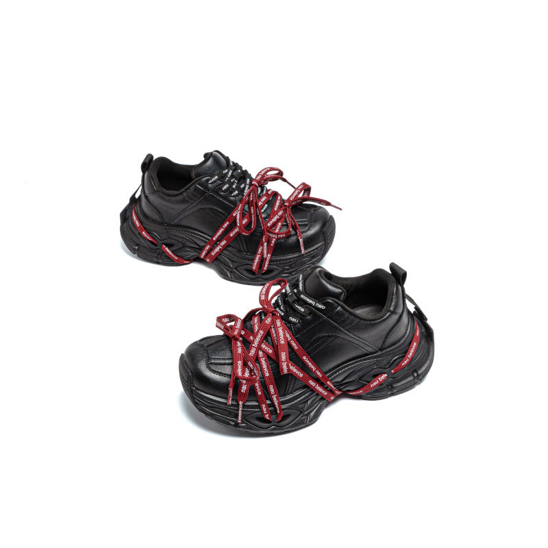 Women's Style Dad Autumn Versatile Thick Bottom Full Surface Leisure Tide Women's Sports Shoes