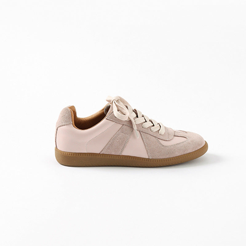 Women's Elk High Version Retro Genuine German Training Round Sneakers