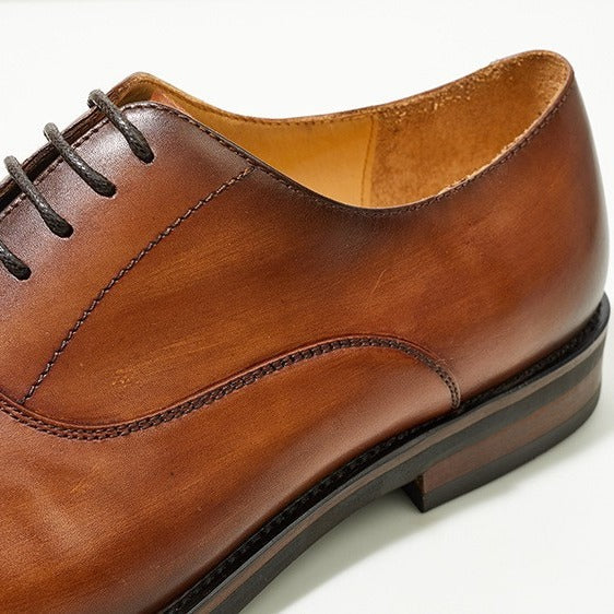 Men's Three Connector British Handmade Oxford Height Men's Shoes