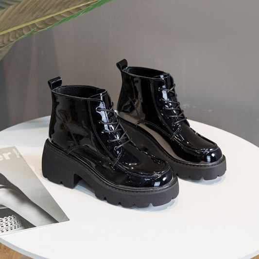 Women's Chunky Platform Height Increasing Versatile Fashion Heels