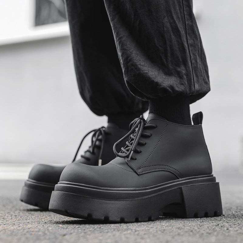 Men's Style Thick Bottom Short Martin Trendy Boots