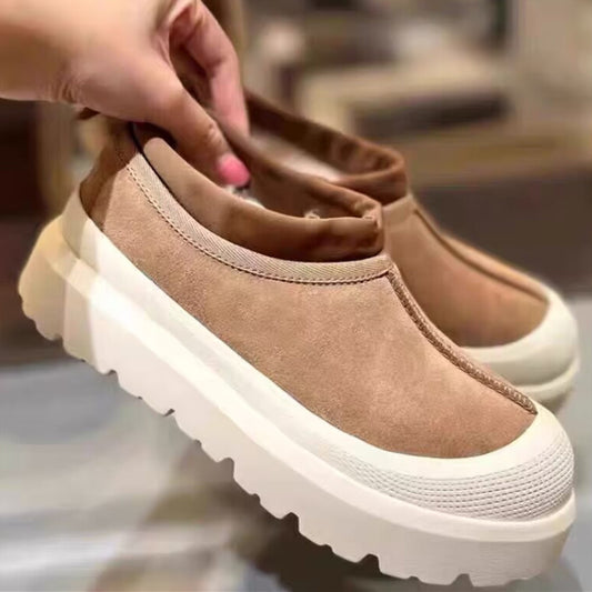 Female Winter Sheep Fur Integrated Fleece-lined Snow Boots