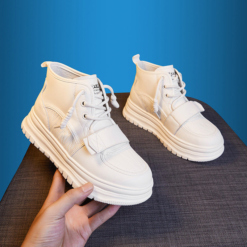 Women's Popular White Autumn Platform Breathable Casual Shoes