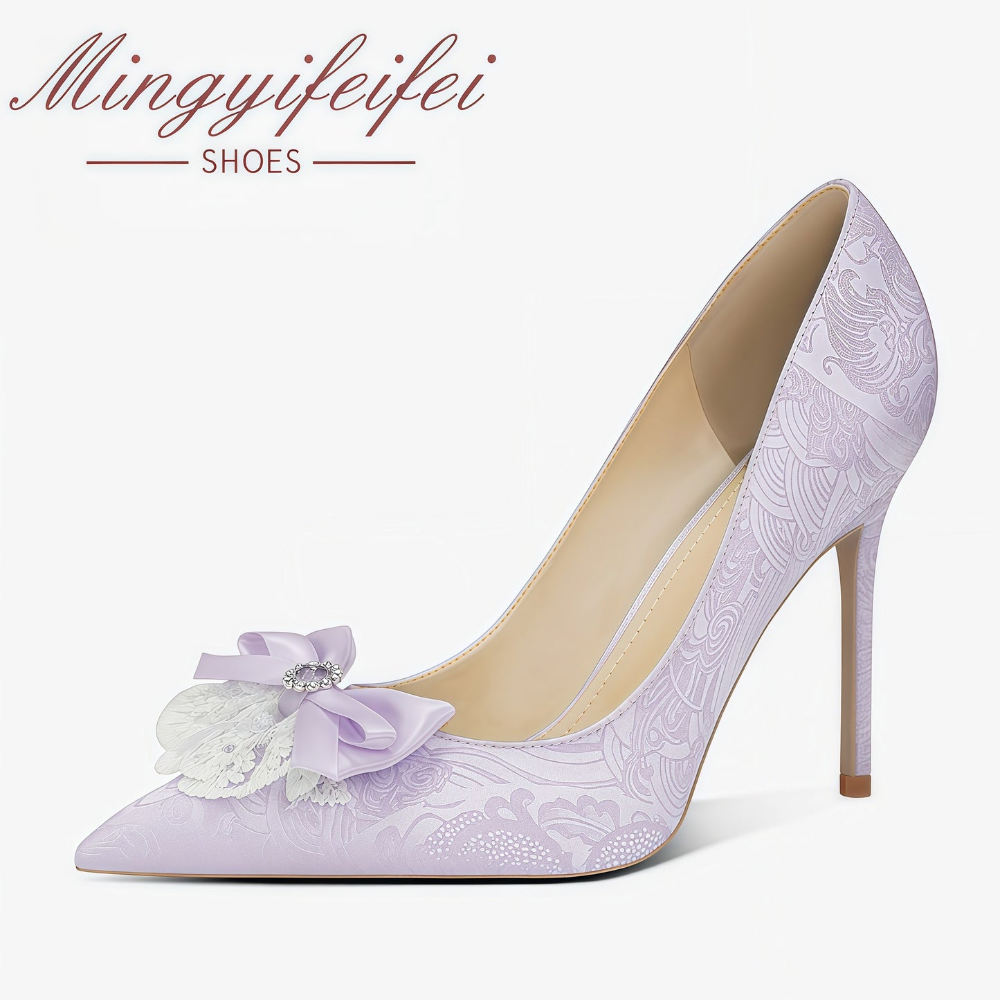 Women's Wedding High Two-way Wear Classy Bridesmaid Stiletto Women's Fashion Shoes