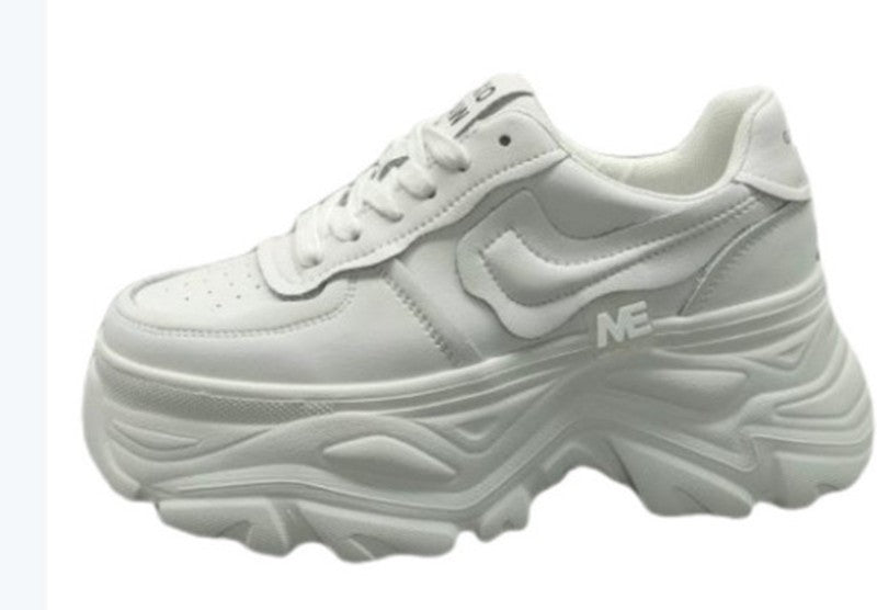 Women's Dad Breathable Mesh Stitching Platform Height Increasing Casual Shoes
